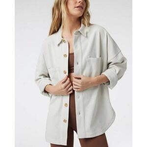NWT‎ Vuori Womens Mackenzie Shirt Jacket Natural XS/S Overshirt Lightweight